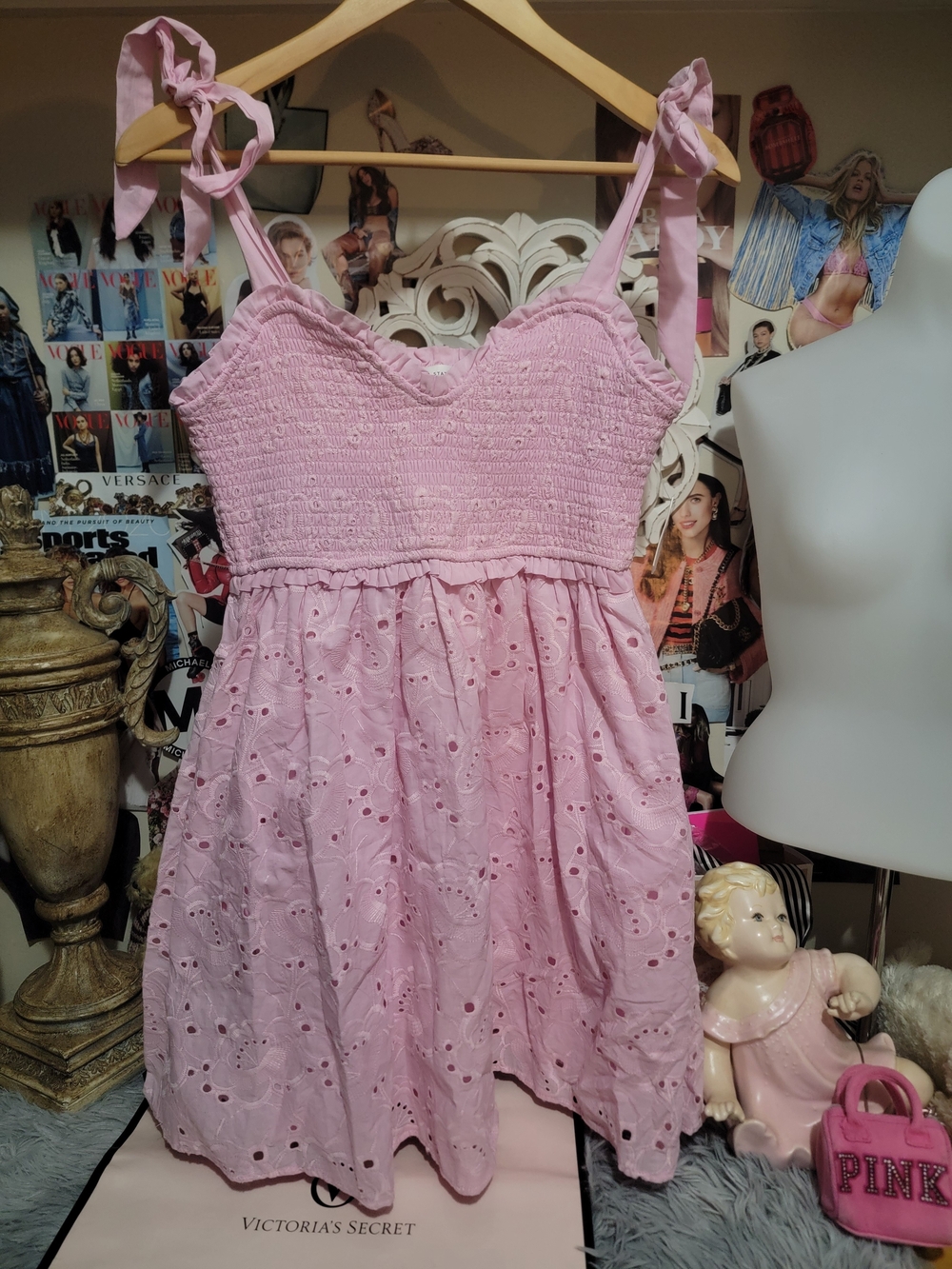 Altar'd State Pink Mariana Mini Dress Medium NWT - Picture 3 of 7